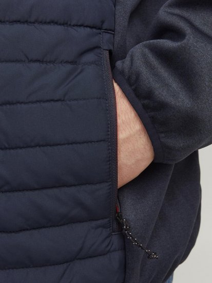 Jack & Jones MULTI SET-IN Sleeves Quilted Jacket With Collar Navy Blazer - Jakas & Lietus apģērbs - Jakas - 2XL-12XL