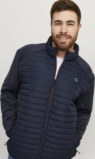 Jack & Jones MULTI SET-IN Sleeves Quilted Jacket With Collar Navy Blazer - Jakas & Lietus apģērbs - Jakas - 2XL-12XL