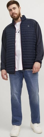 Jack & Jones MULTI SET-IN Sleeves Quilted Jacket With Collar Navy Blazer - Jakas & Lietus apģērbs - Jakas - 2XL-12XL