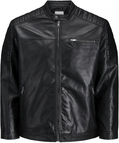 Jack & Jones ROCKY Jacket Black - Jakas & Lietus apģērbs - Jakas - 2XL-12XL