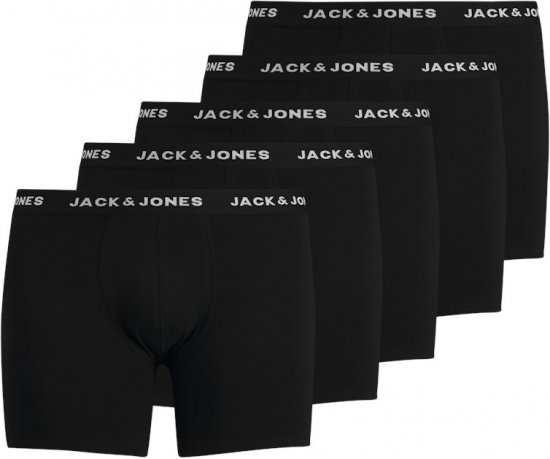 Jack & Jones HUEY Trunks 5-Pack Black - Apakšveļa un peldšorti - Apakšveļa - 2XL-8XL