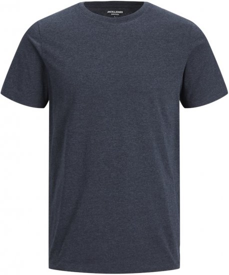 Jack & Jones ORGANIC T-Shirt Navy Blazer/Melange - T-krekli - T-krekli - 2XL-14XL