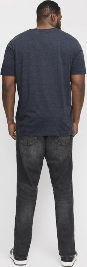 Jack & Jones ORGANIC T-Shirt Navy Blazer/Melange - T-krekli - T-krekli - 2XL-14XL