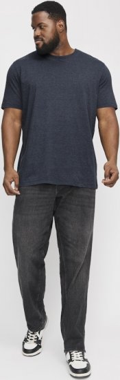 Jack & Jones ORGANIC T-Shirt Navy Blazer/Melange - T-krekli - T-krekli - 2XL-14XL