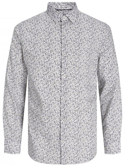Jack & Jones JPRBLANORDIC LS Shirt White - Krekli - Krekli - 2XL-8XL