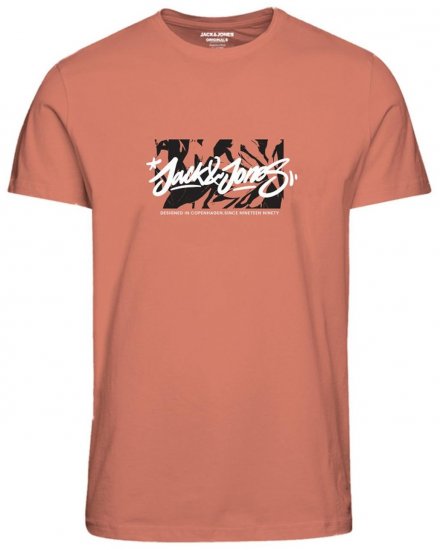 Jack & Jones JORSEQUOIA T-Shirt Canyon Sunset - T-krekli - T-krekli - 2XL-14XL