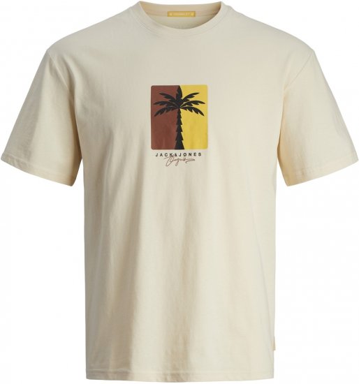 Jack & Jones JORMARBELLA BRANDING TEE SS Buttercream - T-krekli - T-krekli - 2XL-14XL
