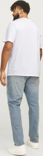 Jack & Jones JJELOGO O-Neck T-Shirt White - T-krekli - T-krekli - 2XL-14XL