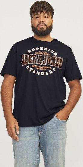 Jack & Jones LOGO O-Neck T-Shirt Black - T-krekli - T-krekli - 2XL-14XL