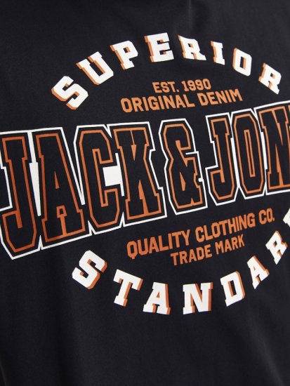 Jack & Jones LOGO O-Neck T-Shirt Black - T-krekli - T-krekli - 2XL-14XL