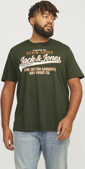 Jack & Jones JJELOGO O-Neck T-Shirt Kombu Green - T-krekli - T-krekli - 2XL-14XL