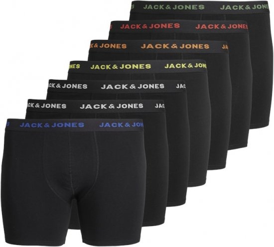 Jack & Jones BASIC Trunks 7-Pack Black - Apakšveļa un peldšorti - Apakšveļa - 2XL-8XL