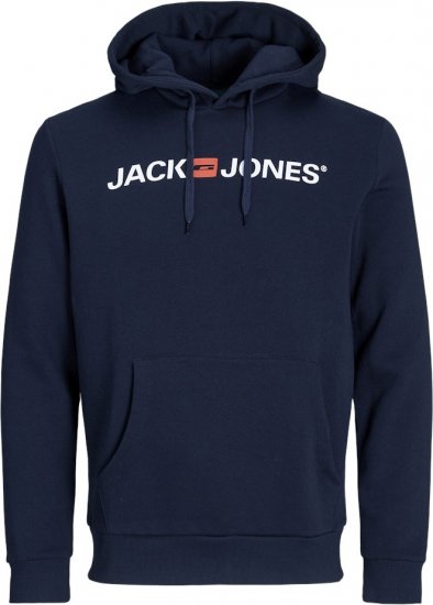 Jack & Jones CORP OLD LOGO REG FIT Hoodie Navy Blazer - Džemperi un džemperi ar kapuci - Džemperi - 2XL-14XL