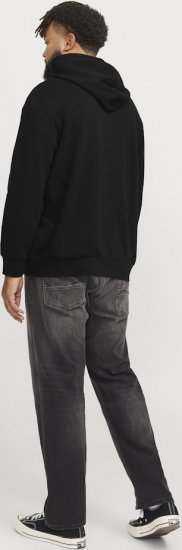 Jack & Jones CORP OLD LOGO REG FIT Hoodie Black - Džemperi un džemperi ar kapuci - Džemperi - 2XL-14XL
