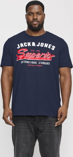 Jack & Jones LOGO O-Neck T-Shirt Dark Blue - T-krekli - T-krekli - 2XL-14XL