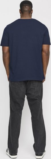 Jack & Jones LOGO O-Neck T-Shirt Dark Blue - T-krekli - T-krekli - 2XL-14XL
