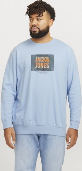 Jack & Jones HUDSON Sweatshirt Chambray Blue - Džemperi un džemperi ar kapuci - Džemperi - 2XL-14XL