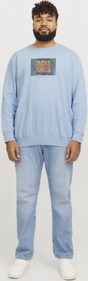 Jack & Jones HUDSON Sweatshirt Chambray Blue - Džemperi un džemperi ar kapuci - Džemperi - 2XL-14XL