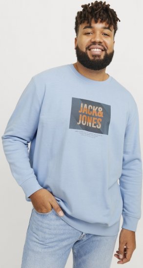 Jack & Jones HUDSON Sweatshirt Chambray Blue - Džemperi un džemperi ar kapuci - Džemperi - 2XL-14XL