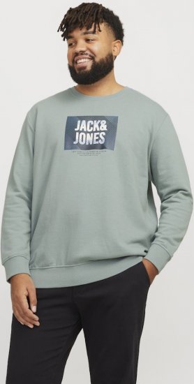 Jack & Jones HUDSON Sweatshirt Iceberg Green - Džemperi un džemperi ar kapuci - Džemperi - 2XL-14XL