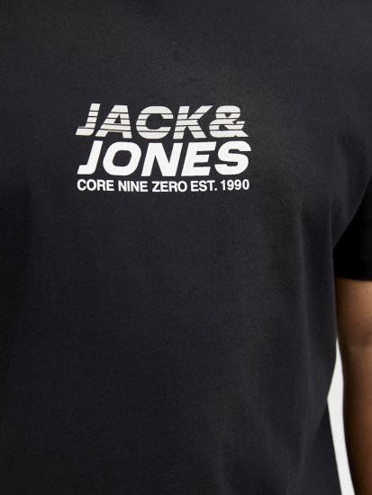 Jack & Jones Tarmac Branding Crew Neck T-Shirt Black - T-krekli - T-krekli - 2XL-14XL