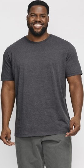 Jack & Jones ORGANIC T-Shirt Dark Grey Melange - T-krekli - T-krekli - 2XL-14XL