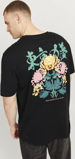 Jack & Jones Dreams Front & Back Print Crew Neck T-Shirt Black - T-krekli - T-krekli - 2XL-14XL