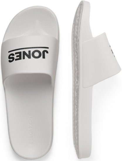 Jack & Jones Wollie Slippers White - Vīriešu apavi 40-52 - 