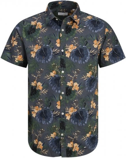 Jack & Jones Hawaii AOP Shirt Grey - Krekli - Krekli - 2XL-8XL