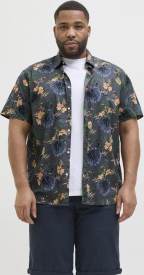 Jack & Jones Hawaii AOP Shirt Grey - Krekli - Krekli - 2XL-8XL