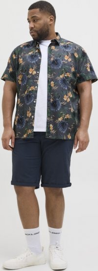 Jack & Jones Hawaii AOP Shirt Grey - Krekli - Krekli - 2XL-8XL