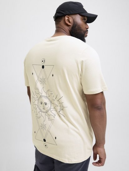 Jack & Jones Jackie Crew Neck T-Shirt Moonbeam - T-krekli - T-krekli - 2XL-14XL