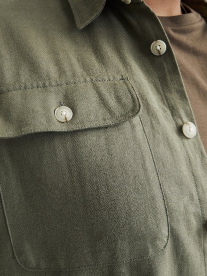 Jack & Jones Raymond Spring Long Sleeve Overshirt Green - Krekli - Krekli - 2XL-8XL