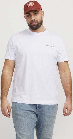 Jack & Jones Boston Photo Crew Neck T-Shirt Bright White - T-krekli - T-krekli - 2XL-14XL