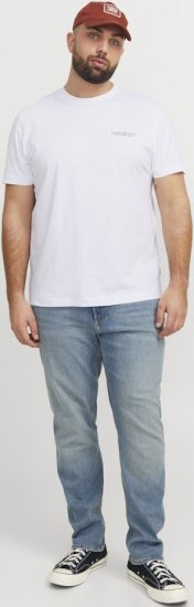 Jack & Jones Boston Photo Crew Neck T-Shirt Bright White - T-krekli - T-krekli - 2XL-14XL