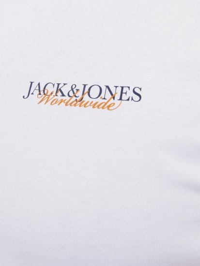 Jack & Jones Boston Photo Crew Neck T-Shirt Bright White - T-krekli - T-krekli - 2XL-14XL