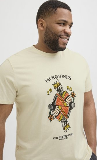Jack & Jones Anatomy Skull Crew Neck T-Shirt Antique White - T-krekli - T-krekli - 2XL-14XL