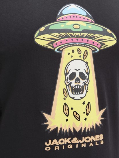Jack & Jones Anatomy Skull Crew Neck T-Shirt Black - T-krekli - T-krekli - 2XL-14XL