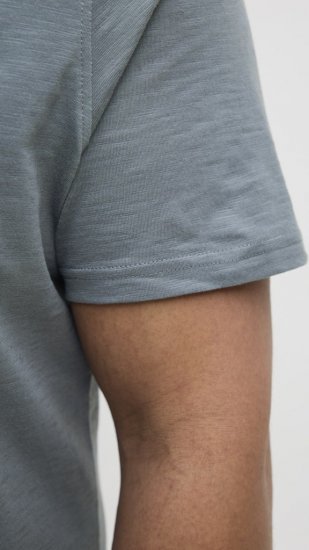 Jack & Jones Split Pocket Print T-Shirt Grey - T-krekli - T-krekli - 2XL-14XL