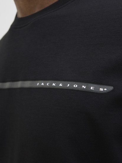 Jack & Jones FUSION Full Branding T-Shirt Black - T-krekli - T-krekli - 2XL-14XL