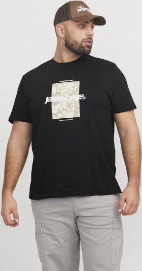 Jack & Jones Tarmac Camo Crew Neck T-Shirt Black - T-krekli - T-krekli - 2XL-14XL