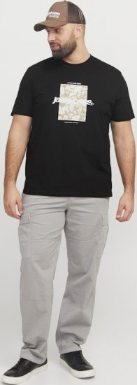 Jack & Jones Tarmac Camo Crew Neck T-Shirt Black - T-krekli - T-krekli - 2XL-14XL