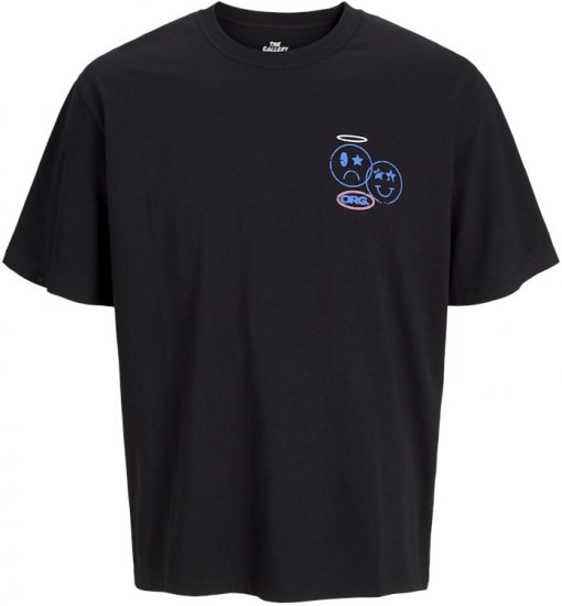 Jack & Jones Compact Crew Neck T-Shirt Black - T-krekli - T-krekli - 2XL-14XL