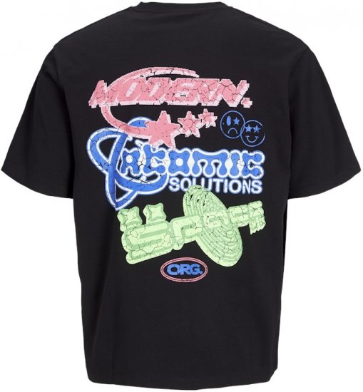 Jack & Jones Compact Crew Neck T-Shirt Black - T-krekli - T-krekli - 2XL-14XL