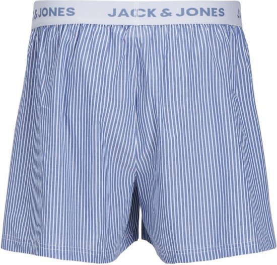 Jack & Jones TOKYO Woven Coronet Blue - Blue Stripes Boxers 3-Pack Black - Apakšveļa un peldšorti - Apakšveļa - 2XL-8XL