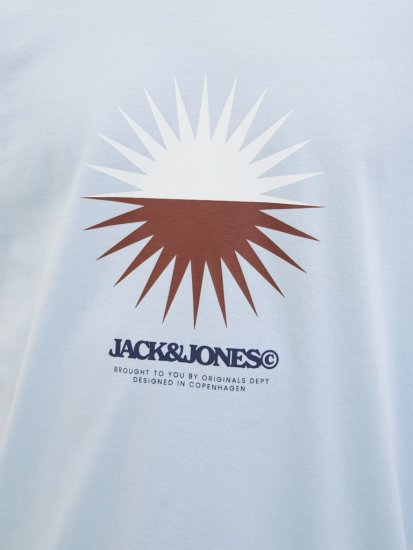 Jack & Jones Vira Branding Crew Neck T-Shirt Skyway - T-krekli - T-krekli - 2XL-14XL