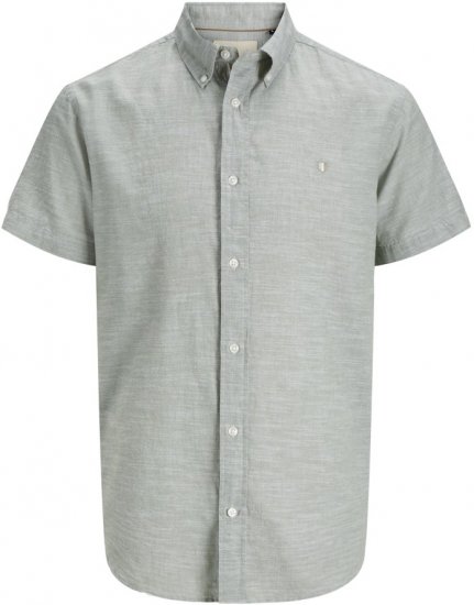Jack & Jones Summer Shield Short Sleeve Shirt Hedge Green - Krekli - Krekli - 2XL-8XL
