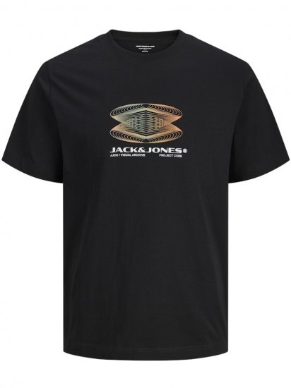 Jack & Jones Calma Crew Neck T-Shirt Black - T-krekli - T-krekli - 2XL-14XL