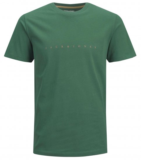 Jack & Jones JJFONT T-Shirt Green - T-krekli - T-krekli - 2XL-14XL
