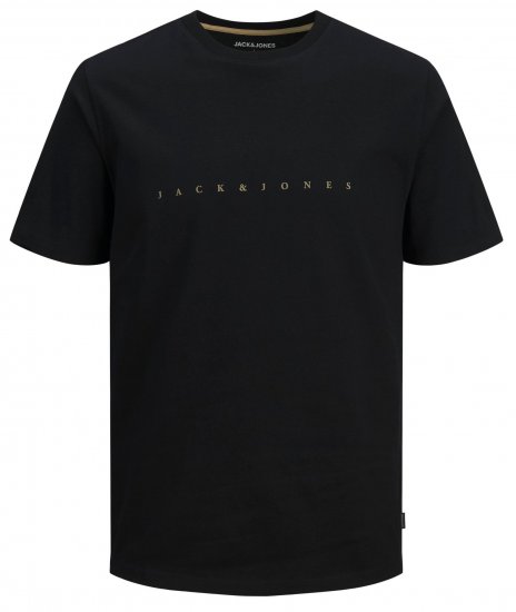 Jack & Jones JJFONT T-Shirt Black - T-krekli - T-krekli - 2XL-14XL